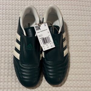 NWT Adidas Taekwondo Dark Green and White Sneakers